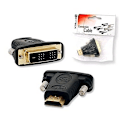 Miniatyrbilde 4 av 4: I/O ADAPTER HDMI TO DVI/BULK A-HDMI-DVI-1 GEMBIRD