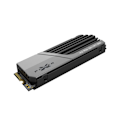 Miniatyrbillede 3 af 3: Silicon Power XS70 2TB SSD PCIe Gen 4x4 PCIe Gen4x4 & NVMe 1.4, DRAM Cache, 3DNAND, Heatsink (10.8mm), PS5 Comp. 7300/6800MB/s