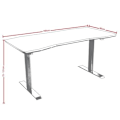 Pikkukuva 1 / 10: Gaming desk Nitro Concepts D16E, Carbon Red, Electric Height Adjustment