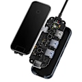 Miniatyrbild 9 av 10: Hub 5in1 Baseus AcmeJoy series USB-C to 2xUSB 3.0 + USB 2.0 + USB-C PD + RJ45 (dark grey)