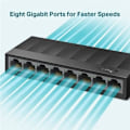 Miniatyrbillede 4 af 4: TP-Link 8-Port 10/100/1000Mbps Desktop Network Switch