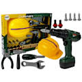 Miniatyrbilde 1 av 6: Tool Set Battery Drill Hammer Helmet