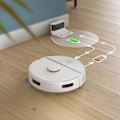 Miniatyrbillede 6 af 8: Philips HomeRun 3000 Series Aqua Wet and dry cleaning robot XU3000/02, charging station, HomeRun app, Beluga metal color