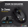 Pikkukuva 1 / 5: Corsair IRONCLAW RGB mouse Gaming Right-hand RF Wireless + Bluetooth + USB Type-A Optical 18000 DPI