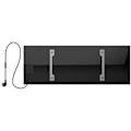 Miniatyrbilde 5 av 7: AENO Premium Eco Smart Heater, 700W, Tempered glass, Infrared+convection heating type, Plug type: Europe (E/F type), BLACK