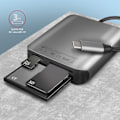 Miniatyrbilde 1 av 3: AXAGON Aluminum high-speed USB-C 3.2 Gen 1 memory card reader, 3 slots | CRE-S3C