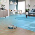 Miniatyrbillede 5 af 8: Philips HomeRun 3000 Series Aqua Wet and dry cleaning robot XU3000/02, charging station, HomeRun app, Beluga metal color