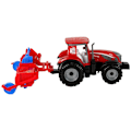 Miniatyrbillede 6 af 8: Red Tractor with Plough Friction Drive