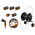Miniatyrbilde 1 av 3: Reel with hose 1/2" 25 meters, gun, fittings