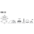 Miniatyrbillede 4 af 7: High Peak Kira 3.0 3 person(s) Grey Tunnel tent