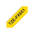 Pikkukuva 3 / 3: BROTHER P-Touch TZE-FX651 black on yellow 24mm