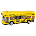 Miniatyrbillede 2 af 6: Yellow City Bus With Friction Drive 1:18