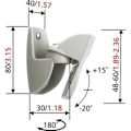 Miniatyrbilde 4 av 5: Vogels | Loundspeaker Mount | VLB500 2 pcs. | Turn, Tilt | Maximum weight (capacity) 5 kg | Black