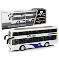 Pikkukuva 1 / 8: White Double-decker Police Bus with Pull Down Sound