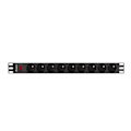 Miniatyrbillede 2 af 4: LANBERG POWER STRIP RACK 19" (1U, 16A, 9X 230V PL)