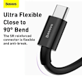 Pikkukuva 5 / 11: Baseus Type-C Superior series fast charging data cable 66W (11V/6A) 2m Black (CATYS-A01)