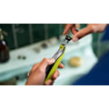 Pikkukuva 6 / 7: Philips | Face and Body Shaver | QP2834/20 OneBlade 360 | Operating time (max) 60 min | Wet & Dry | Lithium Ion | Black/Green