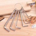 Miniatyrbillede 1 af 5: Hex Key Sets 1.5-6mm Deli Tools EDL3080 (silver)