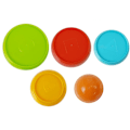 Miniatyrbillede 4 af 5: Pyramid Cups Bowls for a Baby 5 pcs
