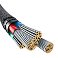Miniatyrbillede 8 af 10: Baseus Unbreakable USB A to iP cable 1 m 5V-2.4A Black