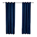 Miniatyrbild 3 av 4: Set 2 draperii catifea 140x270 Albastru