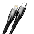 Miniatyrbilde 3 av 5: USB-C cable for Lightning Baseus Glimmer Series, 20W, 2m (Black)