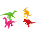 Miniatyrbilde 4 av 6: Set of Dinosaur Figures with Accessories 21 Pieces