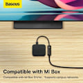 Pikkukuva 10 / 11: ADAPTOR RETEA Baseus Lite, USB 2.0 to RJ-45 10/100 Mbps Adapter, LED, negru "WKQX000001" (timbru verde 0.18 lei)  - 6932172606022