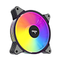 Pikkukuva 2 / 3: Computer Fan set 3in1 Aigo AR12 ARGB 120x120 (black)