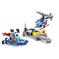 Miniatyrbillede 2 af 3: Blocki MyPolice Police patrol on water and the air / KB0654 / Constructor with 112 parts / Age 6+