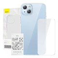 Pikkukuva 1 / 6: Baseus Frosted Glass Case for iPhone 13 Pro (black) + tempered glass