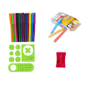 Miniatyrbilde 4 av 5: Double-sided Magnetic Chalkboard Blue and Red Templates