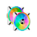 Miniatyrbillede 1 af 4: CORSAIR iCUE QL140 RGB 140mm Double Fan White