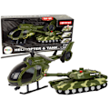 Miniatyrbilde 1 av 5: Set Military Tank Friction Drive Helicopter
