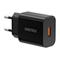 Miniatyrbillede 3 af 3: Wall Charger Choetech 18W USB-A (black)