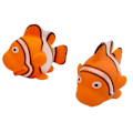 Miniatyrbillede 5 af 9: Big Set of Toy Fish For Bathing + Strainer