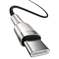 Miniatyrbillede 6 af 9: Baseus CATJK-C01 mobile phone cable Black 1 m USB C