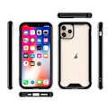 Pikkukuva 3 / 3: Mocco Acrylic Air Case Silicone Case for Apple iPhone 11 Pro Transparent-Black