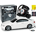 Pikkukuva 1 / 5: Remote Controlled BMW M3 White 2.4G Pilot Steering Wheel 1:18 Sound Lights