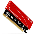 Miniatyrbilde 4 av 4: AXAGON PCEM2-S PCI-E 3.0 16x - M.2 SSD NVMe, up to 80mm SSD, low profile, cooler
