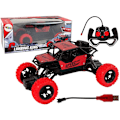 Miniatyrbillede 1 af 6: Remote Controlled Terrain Car R/C 1:18 Red.