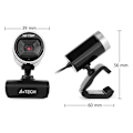 Miniatyrbillede 1 af 5: A4Tech PK-910P webcam 1280 x 720 pixels USB 2.0 Black, Grey