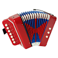 Miniatyrbillede 2 af 4: Accordion Instrument for Little Musicians Red