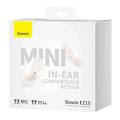 Miniatyrbild 1 av 9: Baseus Earphone Bluetooth Bowie EZ10 BT 5.3, TWS, White EU (A00054300226-Z1)