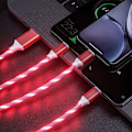 Pikkukuva 2 / 3: Platinet cable USB - USB-C LED 2A 1m, red (45741)