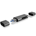 Miniatyrbilde 3 av 5: Czytnik kart IB-CR200-C USB 2.0 Type-C,TYPE_A