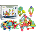 Miniatyrbilde 1 av 4: Magnetic Plastic Construction Blocks 78 Elements