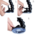 Miniatyrbilde 5 av 8: Hurtel suction cup mount for GoPro/DJI/Insta360/SJCam/Eken
