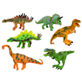 Pikkukuva 2 / 3: Set of Dinosaur Figures Models 6 Pieces Accessories