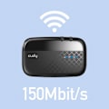 Miniatyrbillede 1 af 5: Cudy MF4 wireless router Single-band (2.4 GHz) 4G Black